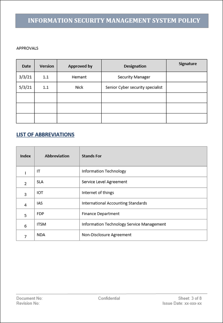 isms, isms template, isms policy, information security management systems